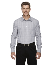 Devon & Jones Mens Crown Collection® Glen Plaid Woven Shirt 