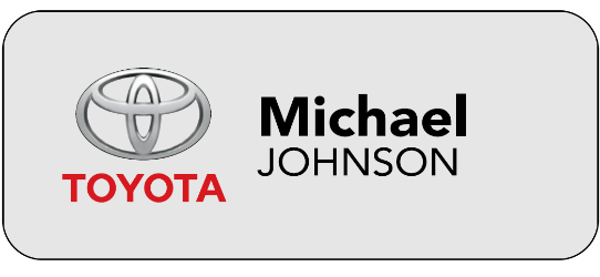 Toyota - Name Tag 